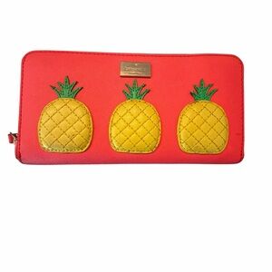 Kate Spade Pineapple Design wallet new “ How Refreshing “